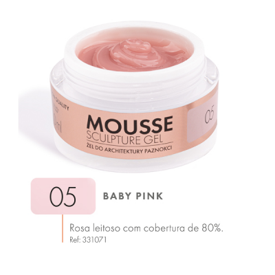 Mousse Sculping Gel Victoria Vynn - 05 - Baby Pink (Rosa Leitoso) 50ml