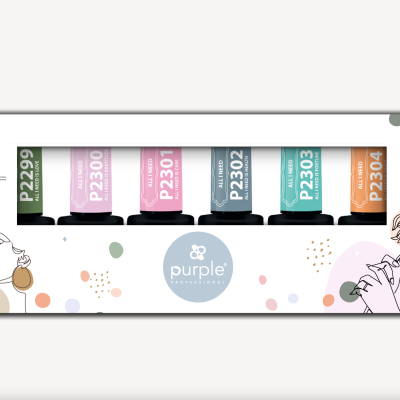 Coleção Verniz Gel PURPLE – All I Need Collection (6 cores do P2299 ao P2304)