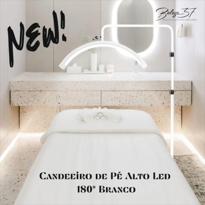 Candeeiro de Pé Alto Led 180º Branco Standard