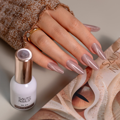 Verniz Gel Saute Nails Cateye Effect E13 (Castanho Acinzentado)