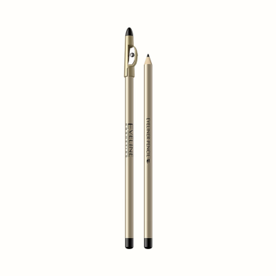 Lápis de Olhos Preto Eveline com Afia – Eyeliner Pencil With Sharpener Black