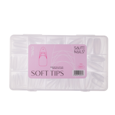 Soft Tips Saute Nails Oval 360 Unidades