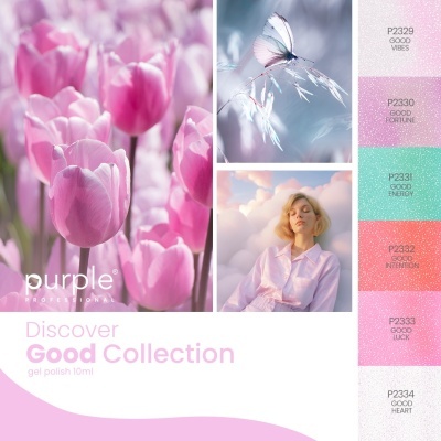 Coleção Verniz Gel PURPLE – Good Collection (6 cores do P2329 ao P2334)