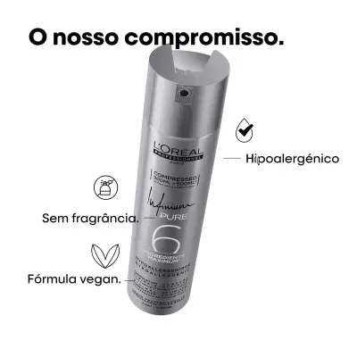 Laca L'Oréal Infinium Strong - Fixação Forte 500ml (Compressed 300ml)