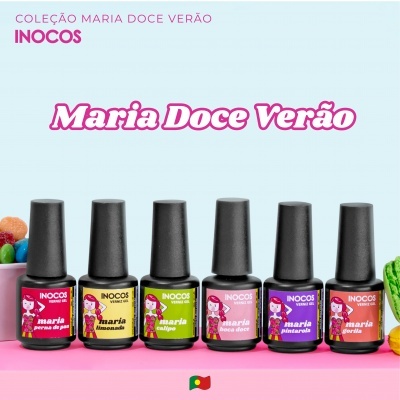 Verniz Gel Inocos – Coleção 6 Cores "Maria Doce Verão"