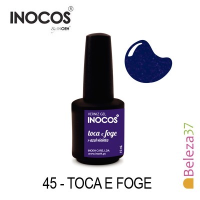 Verniz Gel Inocos 45 — Toca e Foge (Roxo Metalizado)
