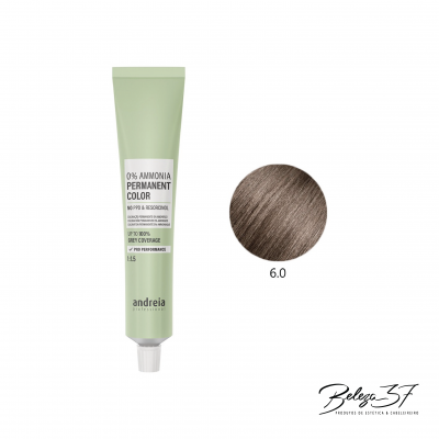 Coloração Permanente Andreia 0% Amoníaco 6.0