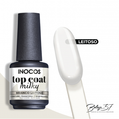 Top Coat Inocos Milky Branco Leitoso