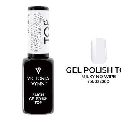 Top Coat no Wipe Victoria Vynn - Milky (Branco Leitoso) 8ml