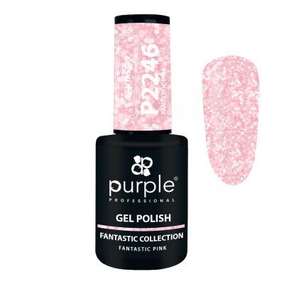 Verniz Gel PURPLE P2246 - Pink Flakes