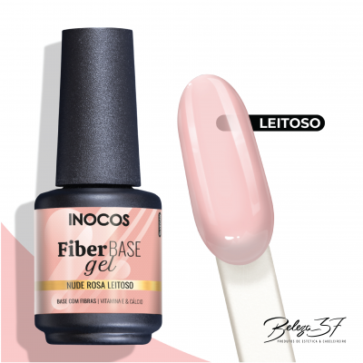 Fiber Base Gel Inocos - Nude Rosa Leitoso