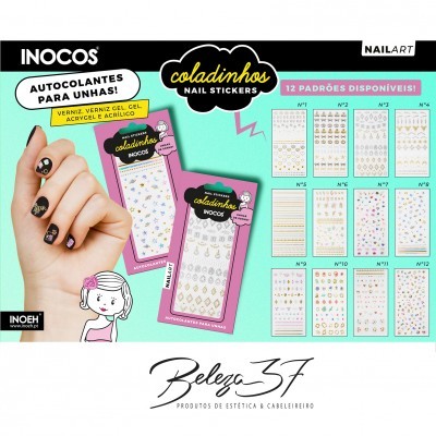 Autocolante para unhas Inocos - Padrão 8