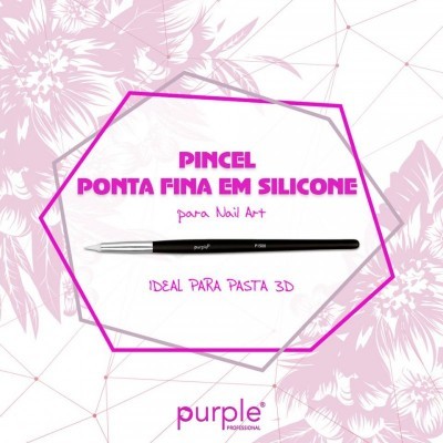 Pincel Silicone Ponta Pequena Nail Art (Indicado para PlastiArt)