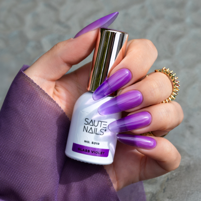 Verniz Gel Saute Nails S319 - Glass Violet (Violeta Semi-transparente)