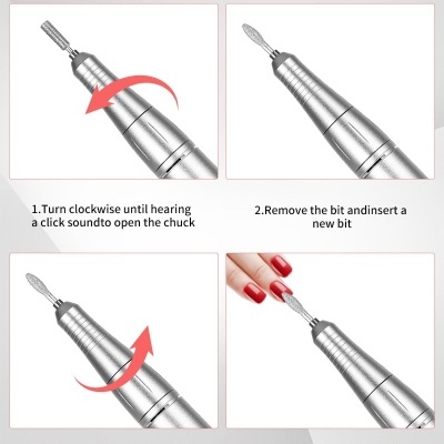 Fresa Elétrica Digital Branca Jutyum 45000 RPM