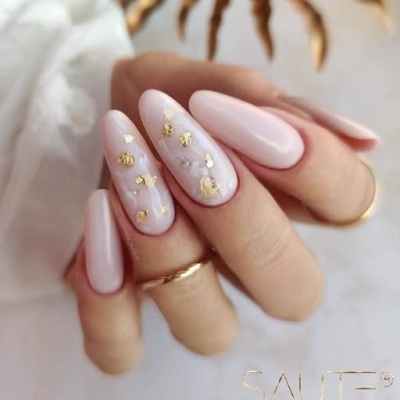 Verniz Gel Saute Nails S214 Soft (Branco Leitoso)