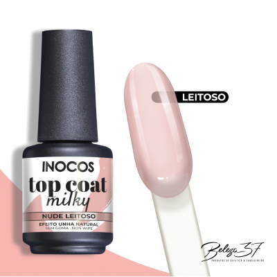 Top Coat Milky Nude Leitoso