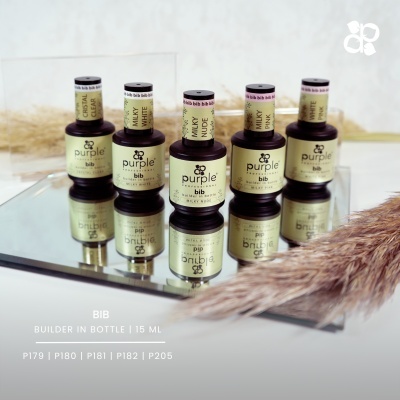 Gel Construtor Purple BIB - Builder in Bottle - Crystal Clear (Transparente) 15ml