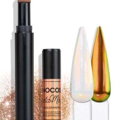 Caneta Mágica Inocos Pó Holográfico - Laranja