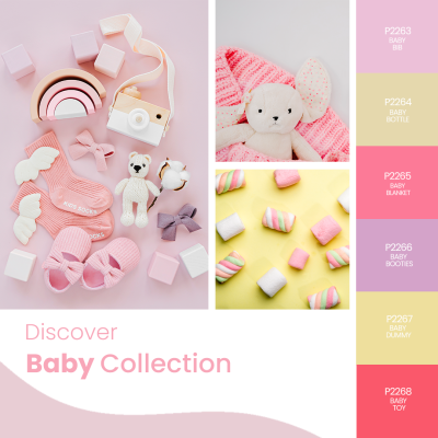 Coleção Verniz Gel PURPLE –  Baby Collection (6 cores do P2263 ao P2268)