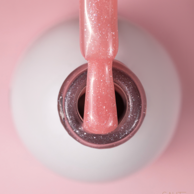 Saute Nails Express Base Sparkling Peachy (Pêssego com Brilho)