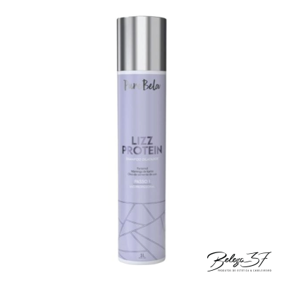 Shampoo Dilatador Lizz Protein Pure Bela 1 Litro - Alisamento Orgânico Passo 1
