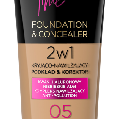 Base e Corretor Eveline – Selfie Time Foundation and Concealer Nº 05 - Beige