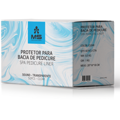 Protetor de Bacia de Pedicure MS - Caixa de 50 unidades
