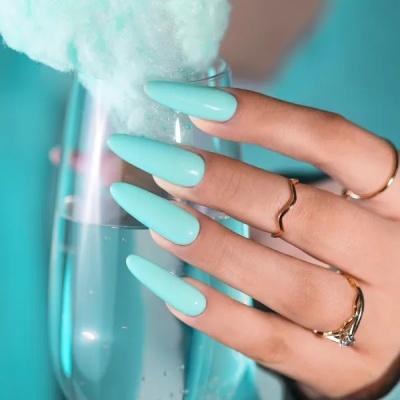 Verniz Gel Saute Nails S252 Celebrity Look (Azul Turquesa Néon)