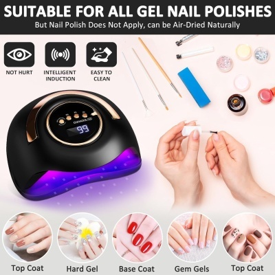 Catalisador UV LED GUHAOOL de 36 Leds e 180W