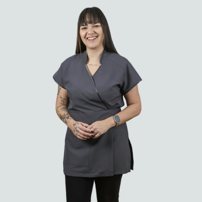 Kimono State of Mind em Microfibra - Cor: Cinza, Tamanho L