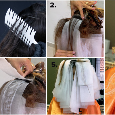 Faixas para Madeixas em Polietileno 12,5 x 33,5cm - 50 unidades