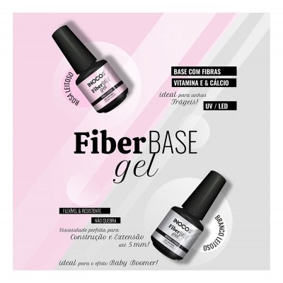 Fiber Base Gel Inocos - Branco Leitoso Cintilante
