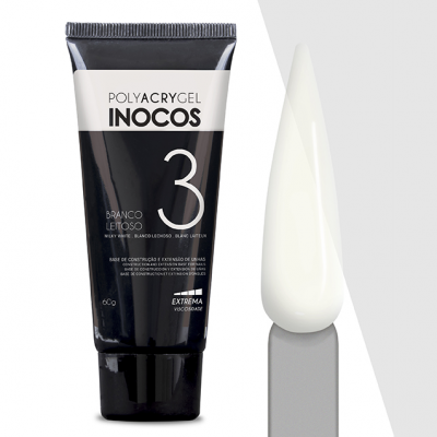 Polyacrygel Inocos em Bisnaga 3 - Branco Leitoso 60g