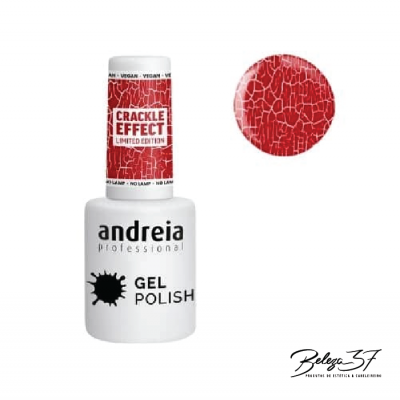 Verniz Gel Andreia Crackle Effect - CE3 - Vermelho Escuro