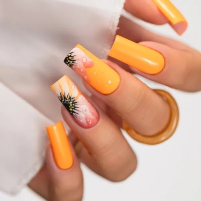 Verniz Gel Saute Nails S251 Festival Vibes (Laranja Tangerina Néon)