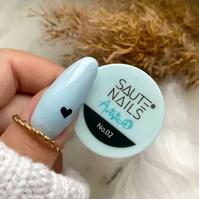 Artistic Gel Saute Nails N.02 - Preto