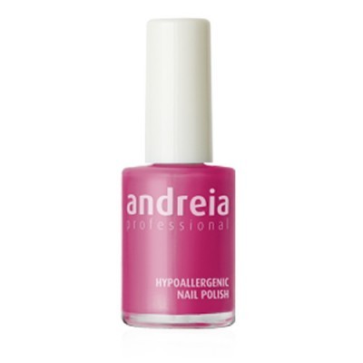 Frasco rosa de verniz para unhas Andreia