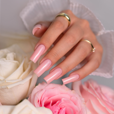 Verniz Gel Saute Nails S312 - Love Letter (Rosa Semi-Transparente com Subtom Violeta)