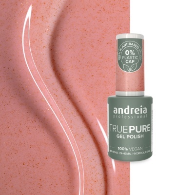 The Gel Polish Andreia True Pure T58 - Rosa suave com brilho cobre
