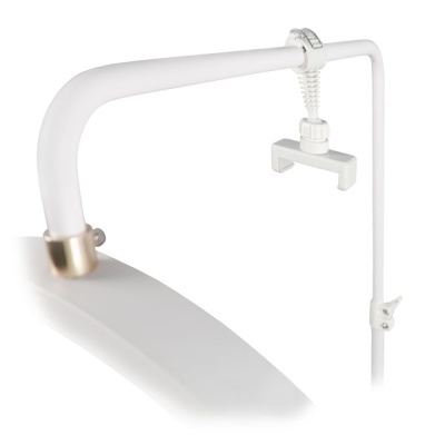 Candeeiro de Pé Alto Led 180º Branco para Marquesa e OFERTA de Suporte para Telemóvel