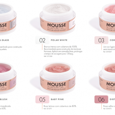 Mousse Sculping Gel Victoria Vynn - 04 - Berry Blush (Rosa Semi-Translúcido) 15ml