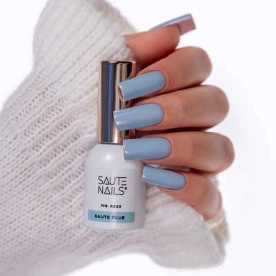 Verniz Gel Saute Nails S329 - Saute Blue (Azul Suave)