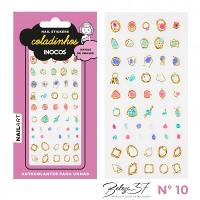 Autocolante para unhas Inocos - Padrão 10