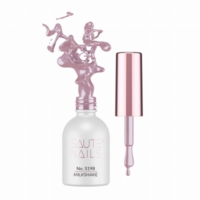 Verniz Gel Saute Nails S198 Milkshake (Nude Morango Pálido)