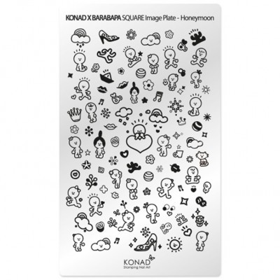 Chapa Retangular KONAD X BARABAPA Honeymoon