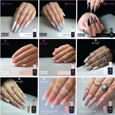 Coleção Verniz Gel PURPLE – Forever Collection 9 cores (P2035-P2039 / P2138-P2139 / P2173-P2174)