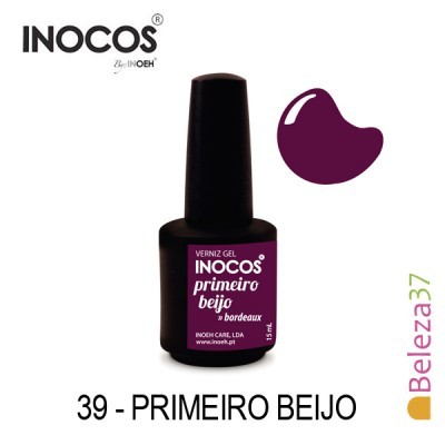 Verniz Gel Inocos 39 — Primeiro Beijo (Bourdeaux)