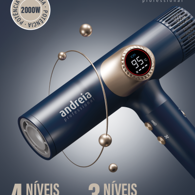 Secador Iónico - Ion Shield Pro Dryer Andreia 2000W