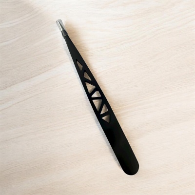 Pinça Preta de Ponta Fina